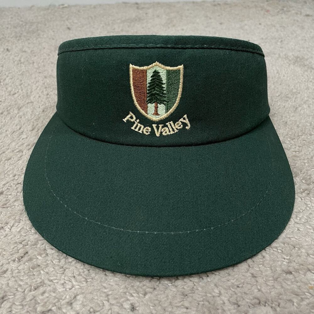 Pine Valley Green Imperial Tour Visor Rare Golf Club Vintage Hat Cap-Made In USA